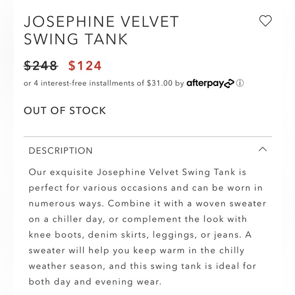 Johnny Was Josephine Velvet Swing Tank EUC! Sz M… Price Drop! - Picture 9 of 9